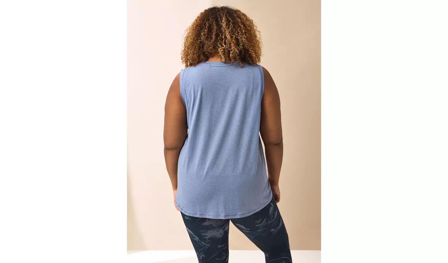 REAKTIV Blue Marl Swing Vest Top XL