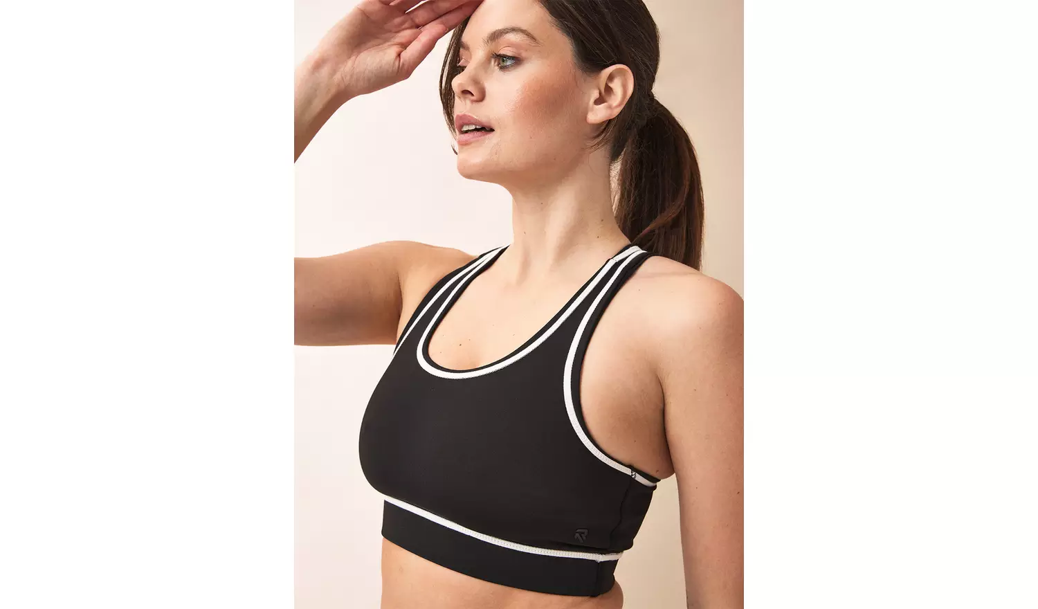 REAKTIV Black Co-ord Sports Crop Top M