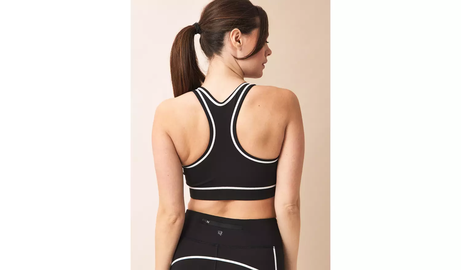 REAKTIV Black Co-ord Sports Crop Top M