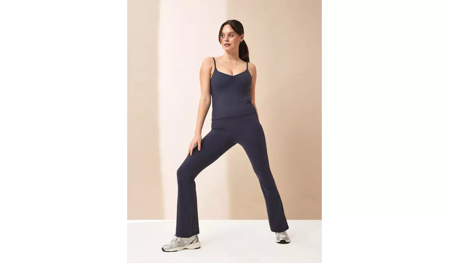 REAKTIV Blue Soft Touch Yoga Ruched Detail Co-ord Vest XXL