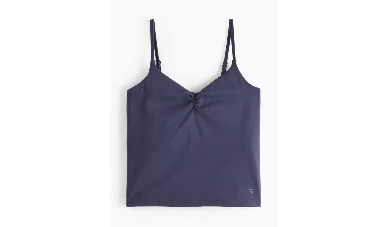 REAKTIV Blue Soft Touch Yoga Ruched Detail Co-ord Vest XXL