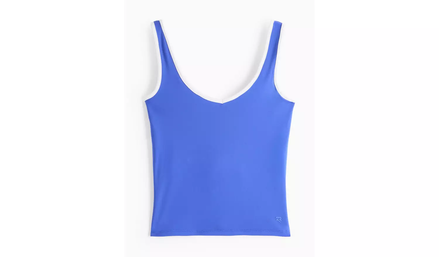 REAKTIV Cobalt Blue Soft Touch Yoga Built In Support Co-ord Vest XL