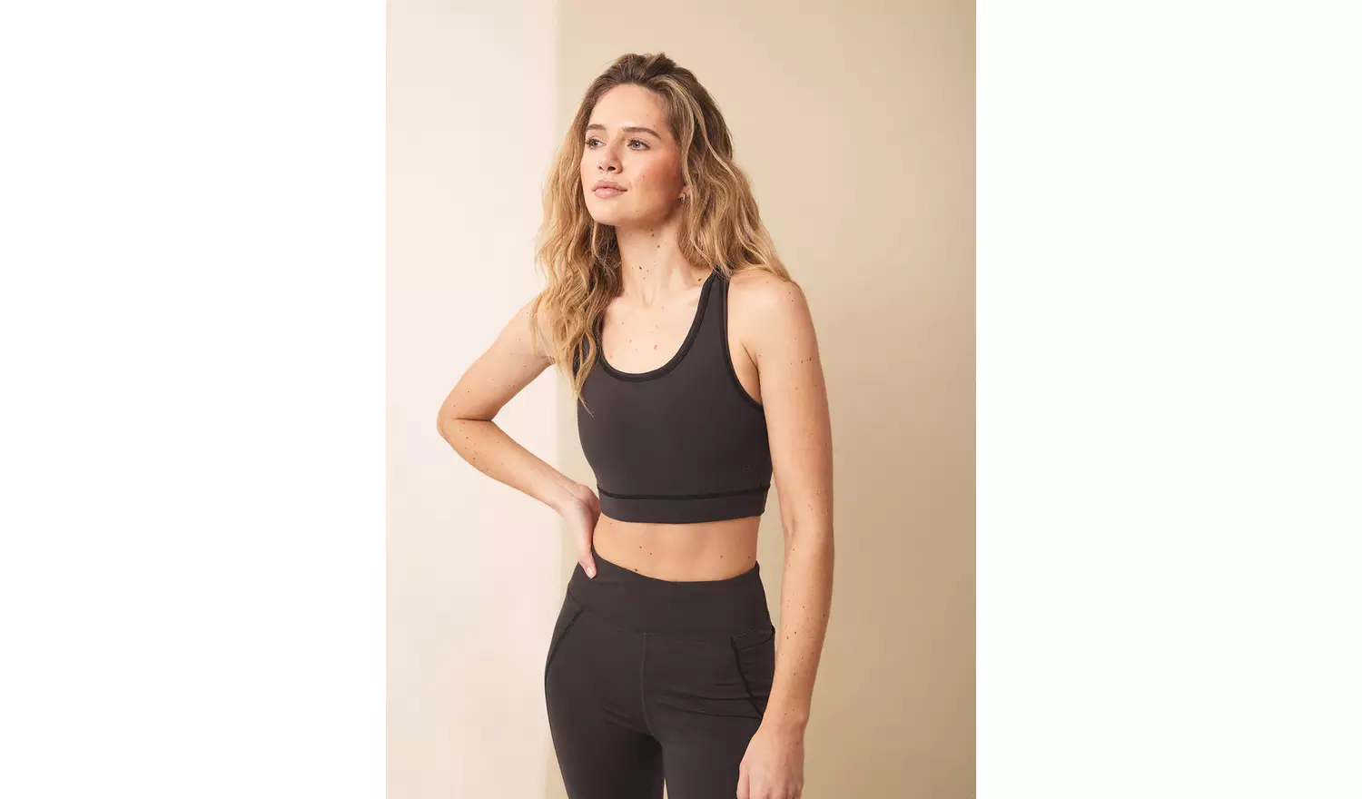 REAKTIV Charcoal Co-ord Sports Crop Top S