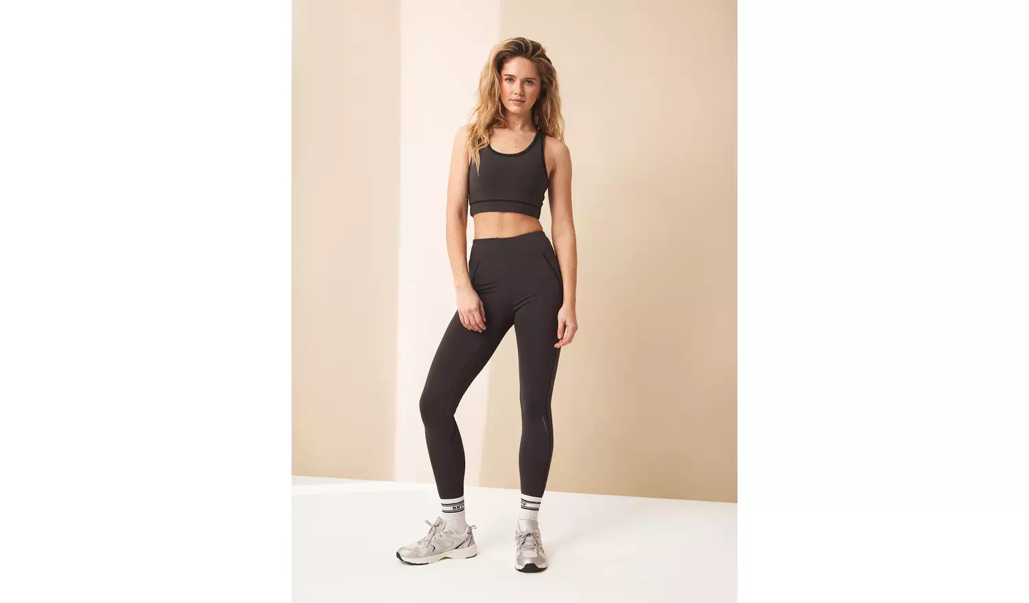 REAKTIV Charcoal Co-ord Sports Crop Top S