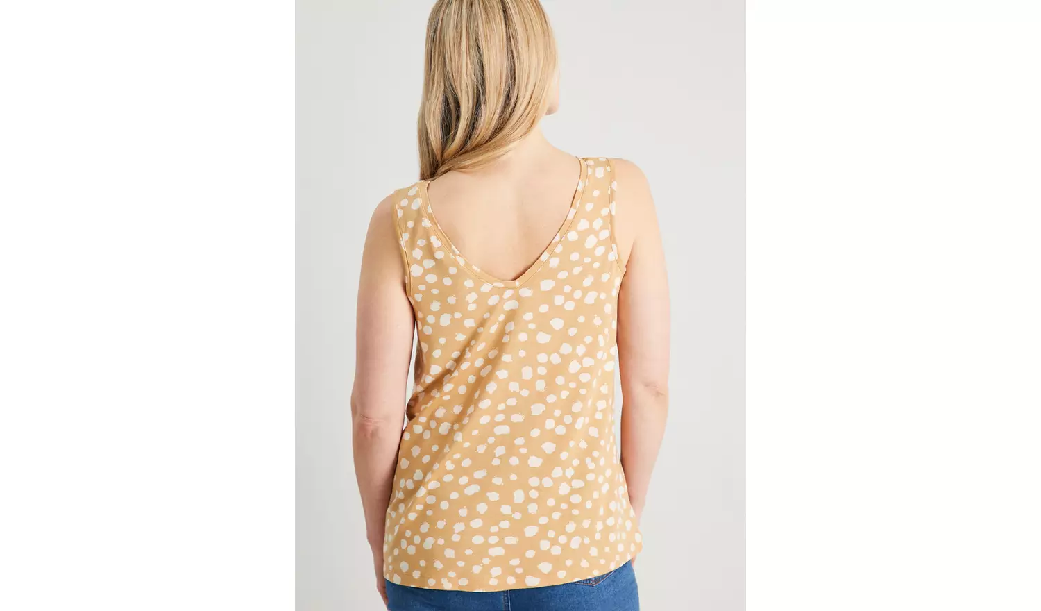 Brown Abstract Spot Vest - 8
