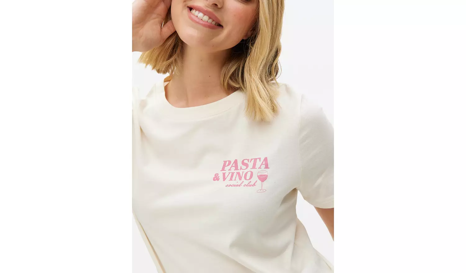 Cream Pasta & Vino Graphic T-Shirt 10