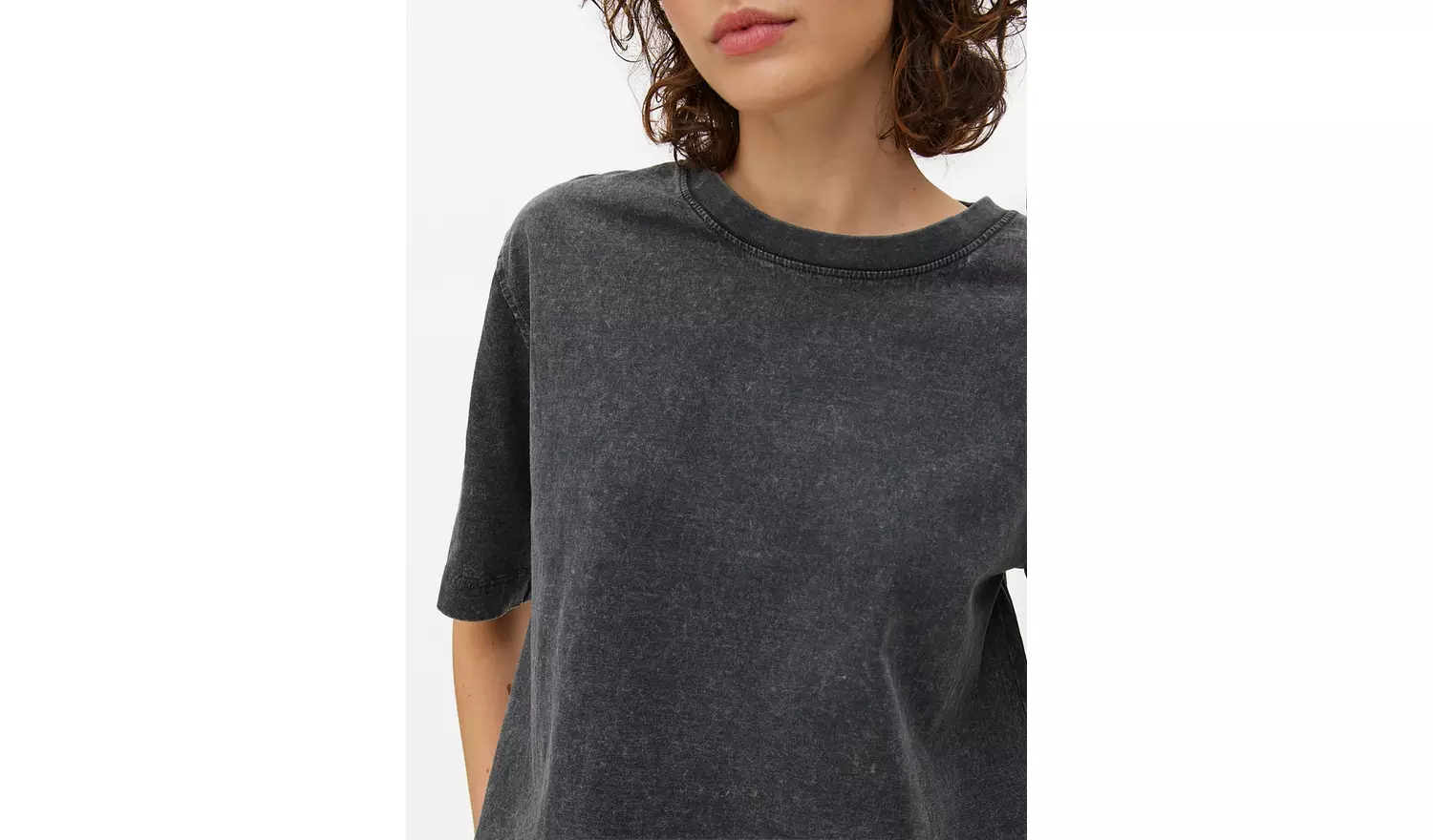 Charcoal Washed Boxy T-Shirt XXL