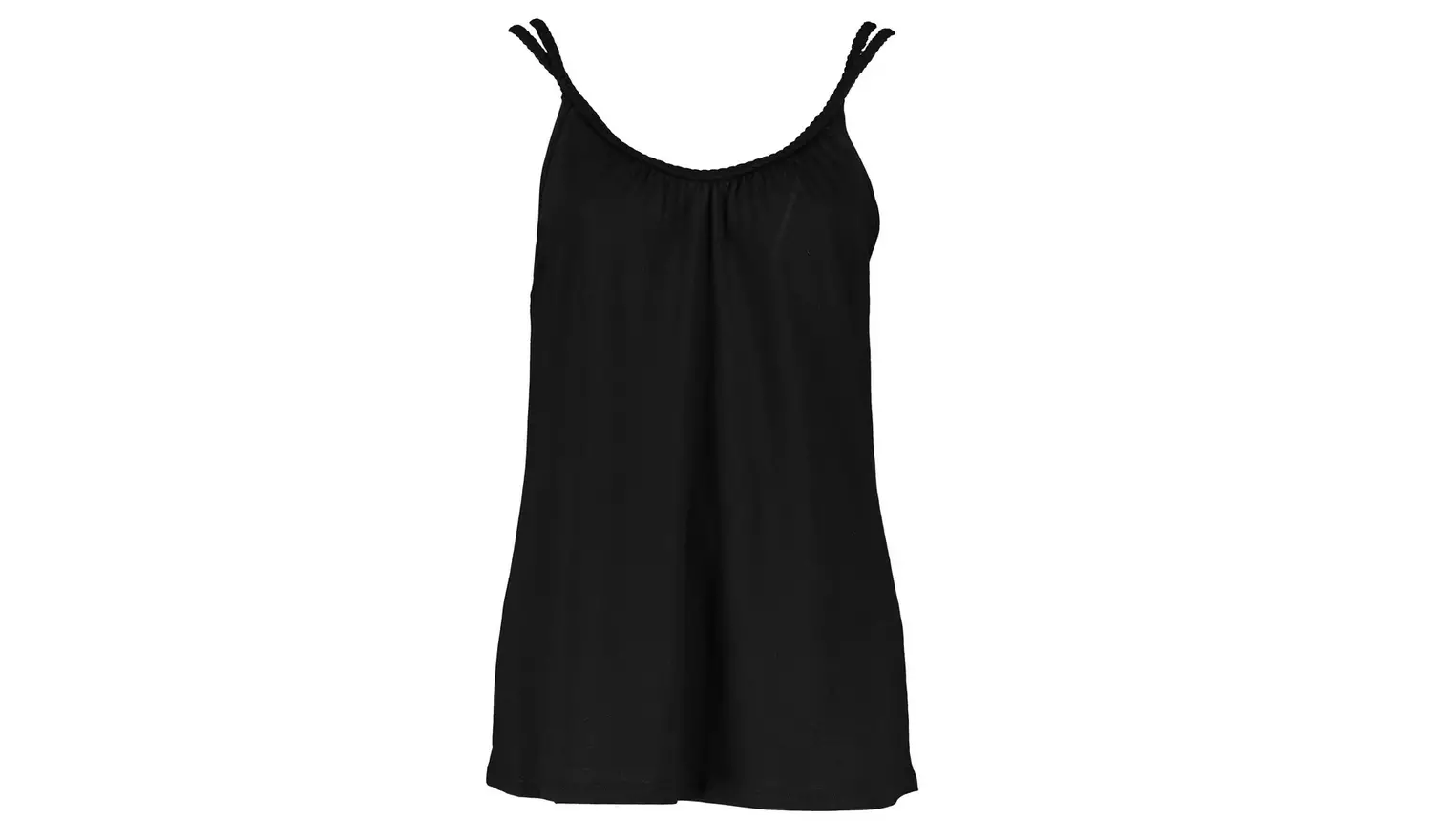Black Plait Detail Vest Top - 26