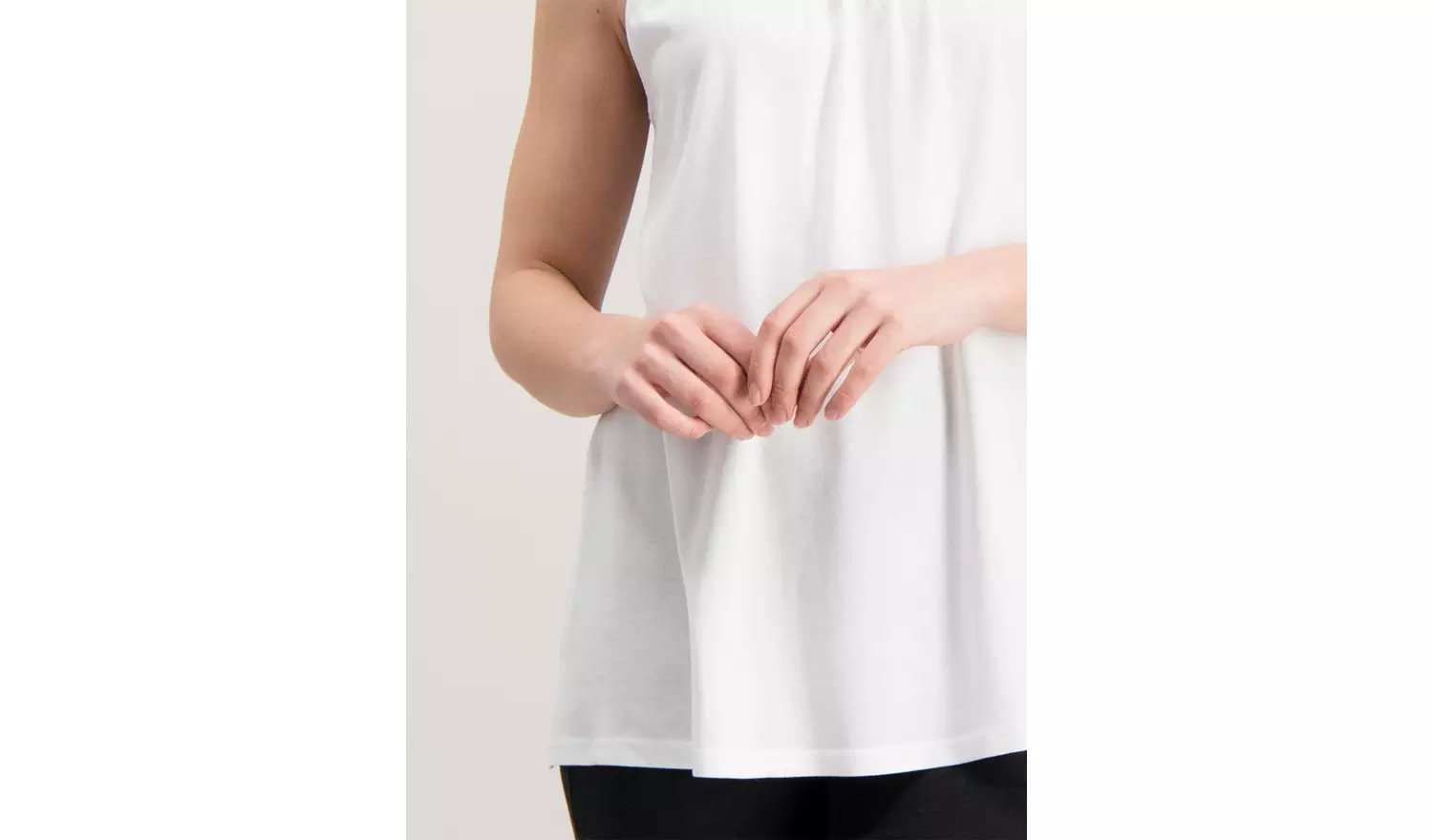 White Plait Detail Vest Top - 26