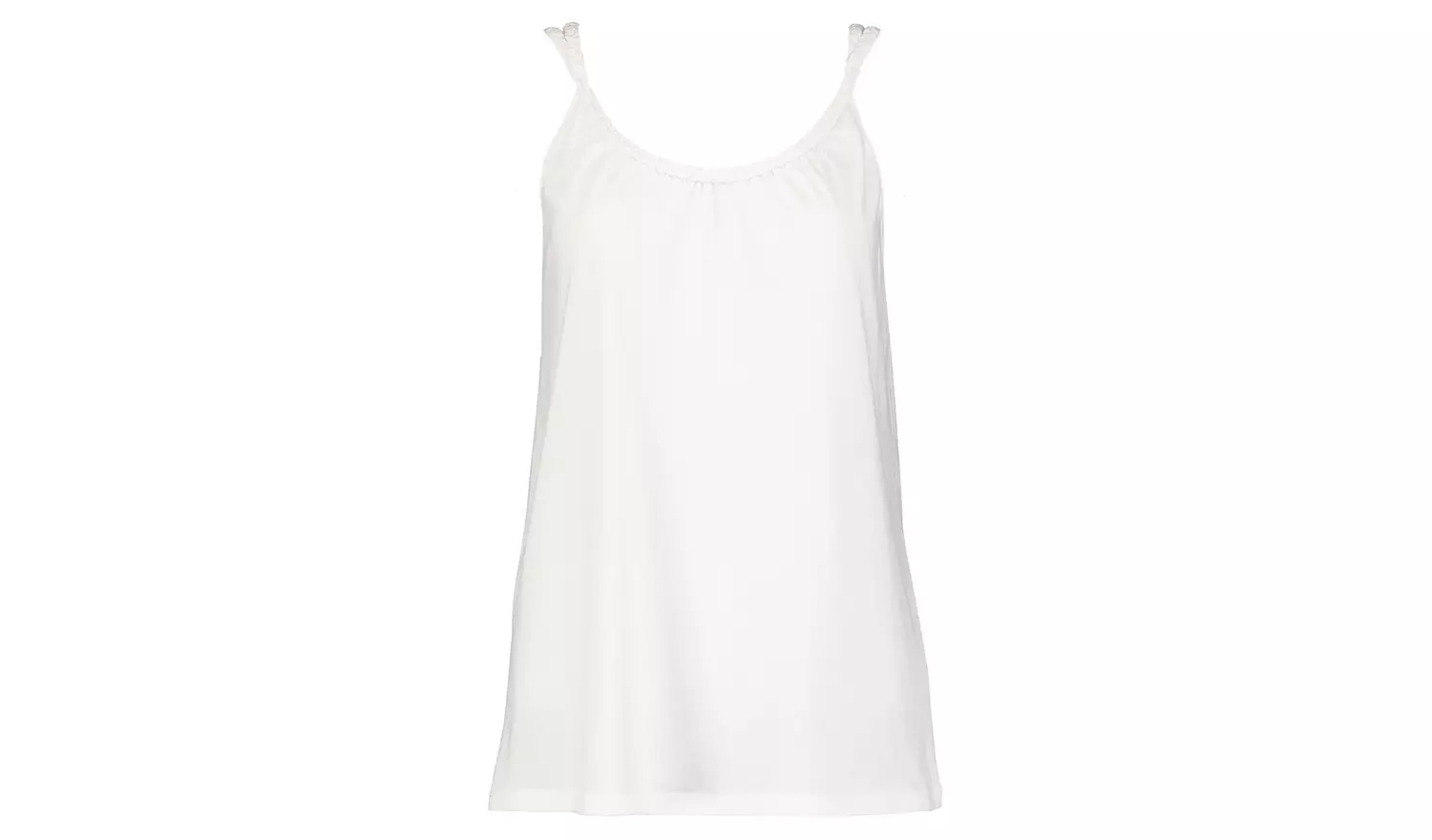 White Plait Detail Vest Top - 26