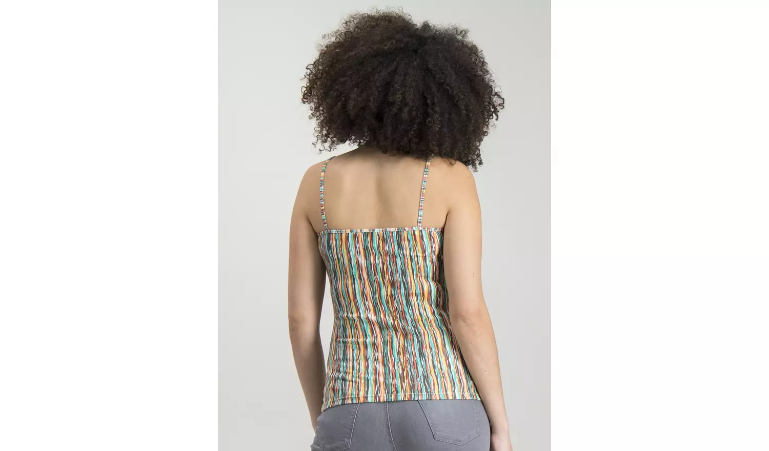 Multicoloured Printed Stripe Vest Top 3 Pack - 26
