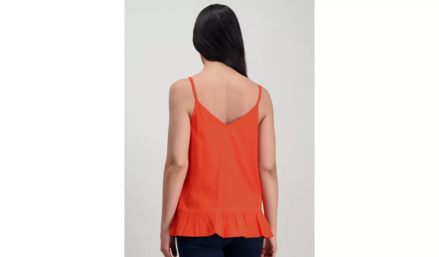 Hot Orange Button Through Camisole - 28