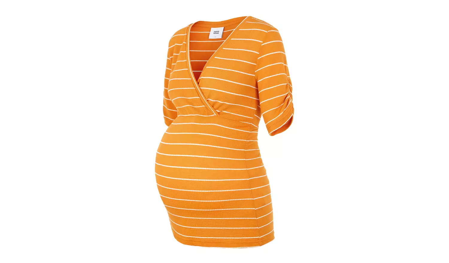 Yellow Striped Maternity Top - 12