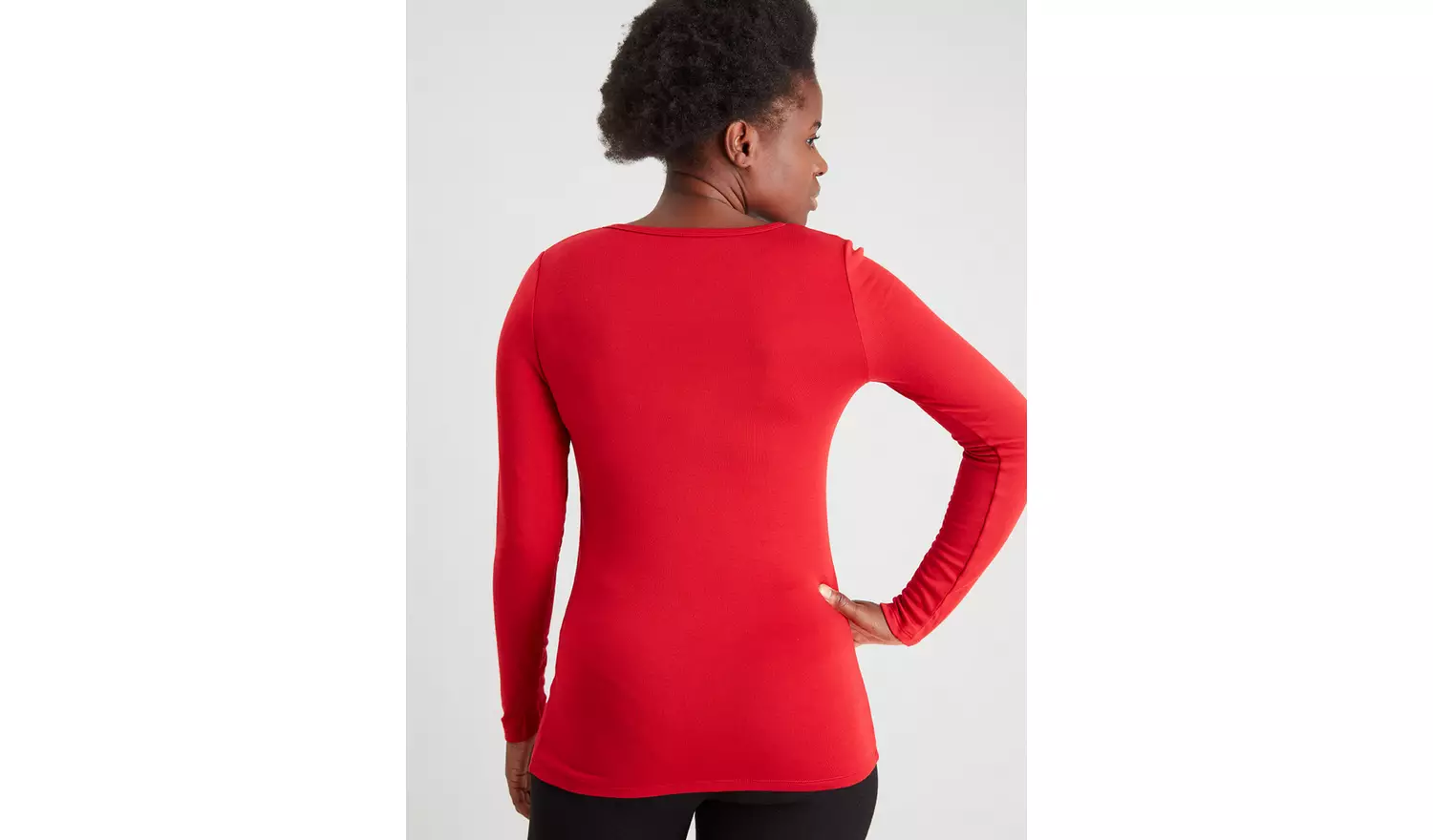 Heat Active Red Long Sleeve Thermal Top - 14