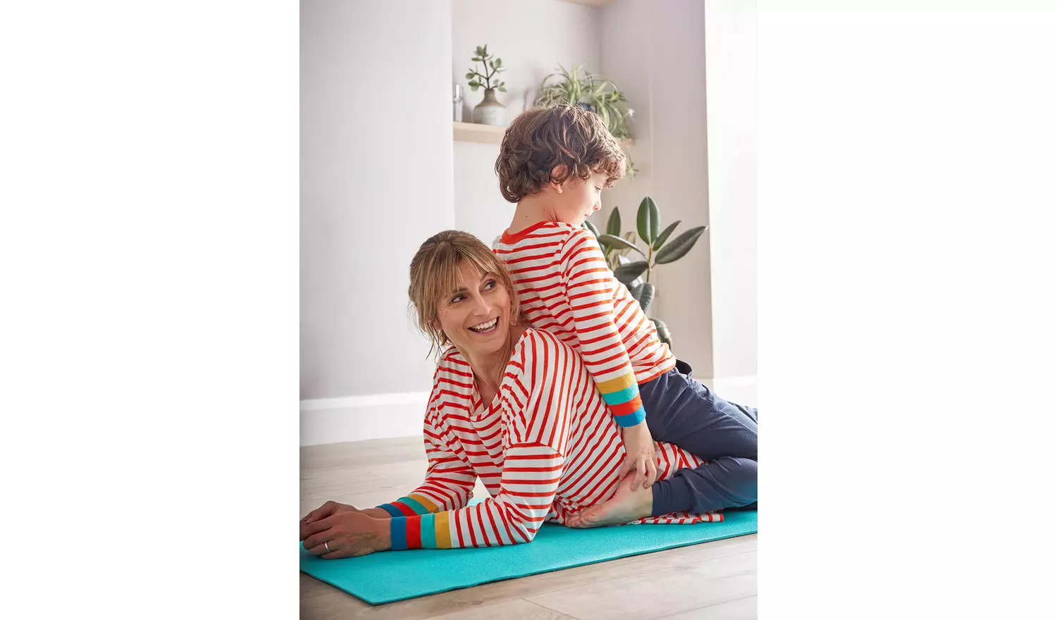 FRUGI Orange Stripe Cordelia Boxy Top 10