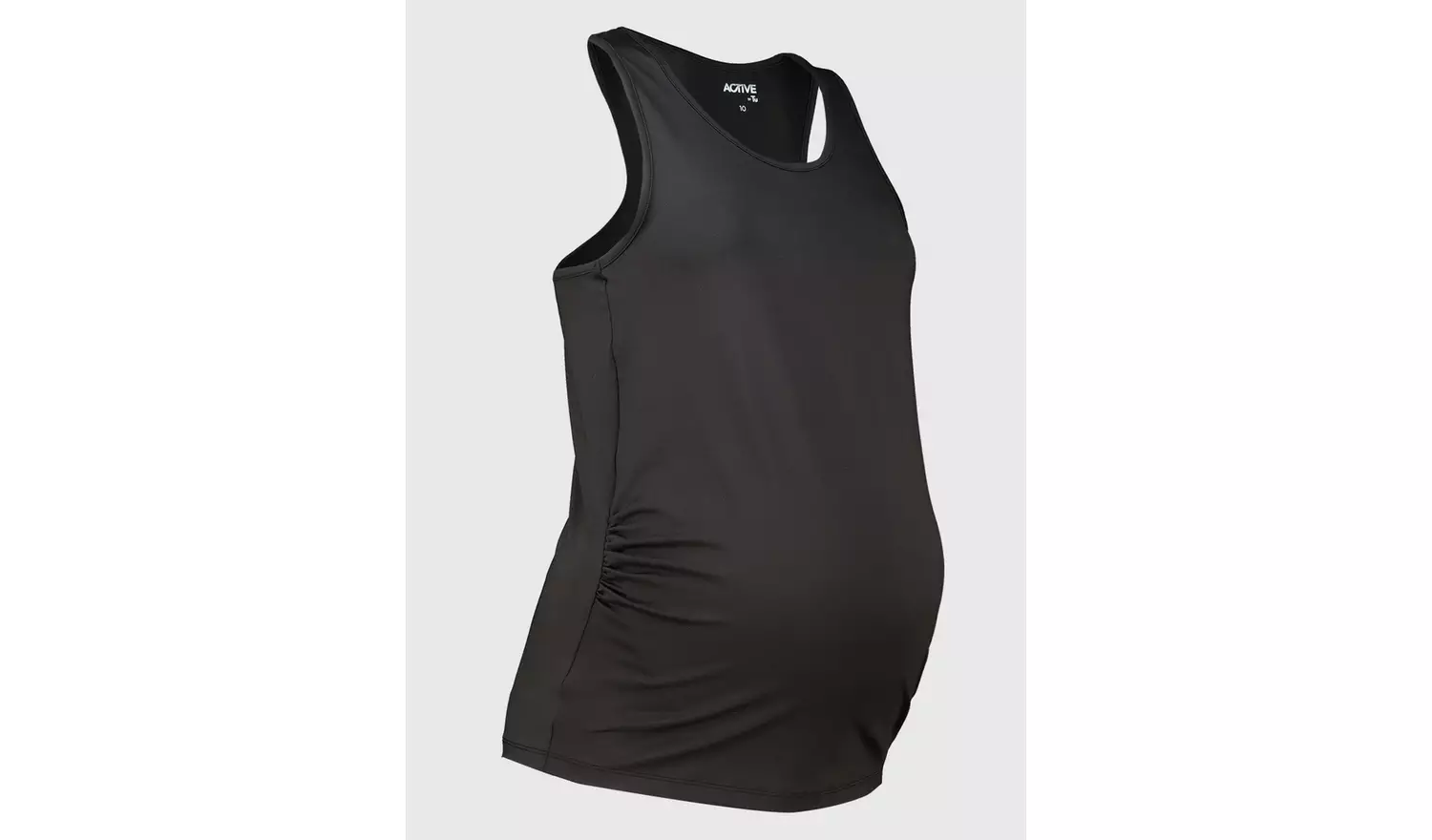 MATERNITY Active Black Racer Vest Top - 18