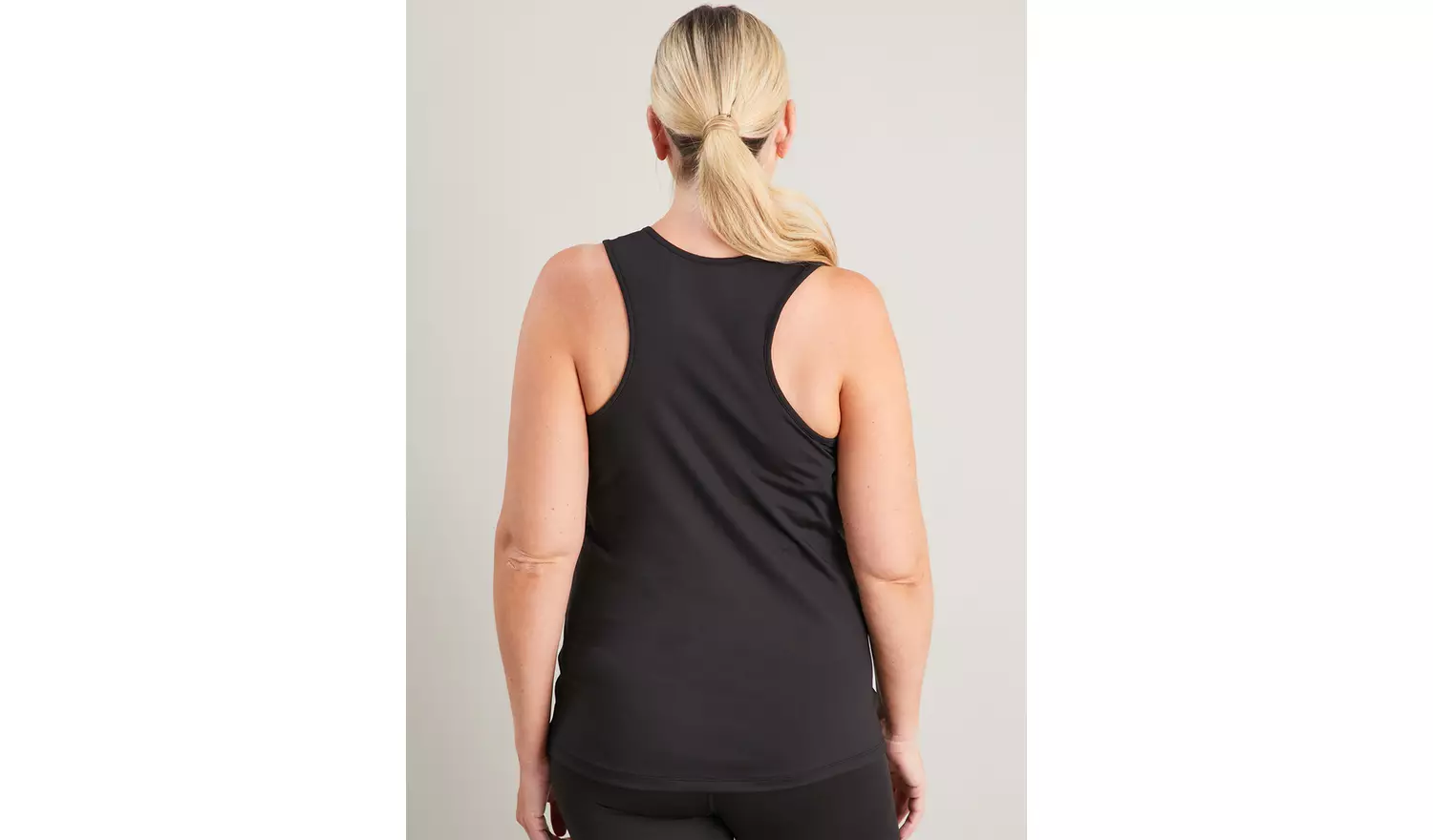 MATERNITY Active Black Racer Vest Top - 20