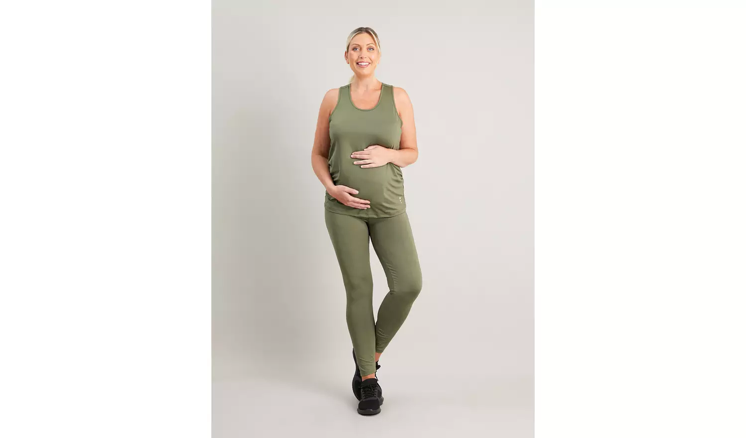 MATERNITY Active Khaki Racer Vest Top - 24