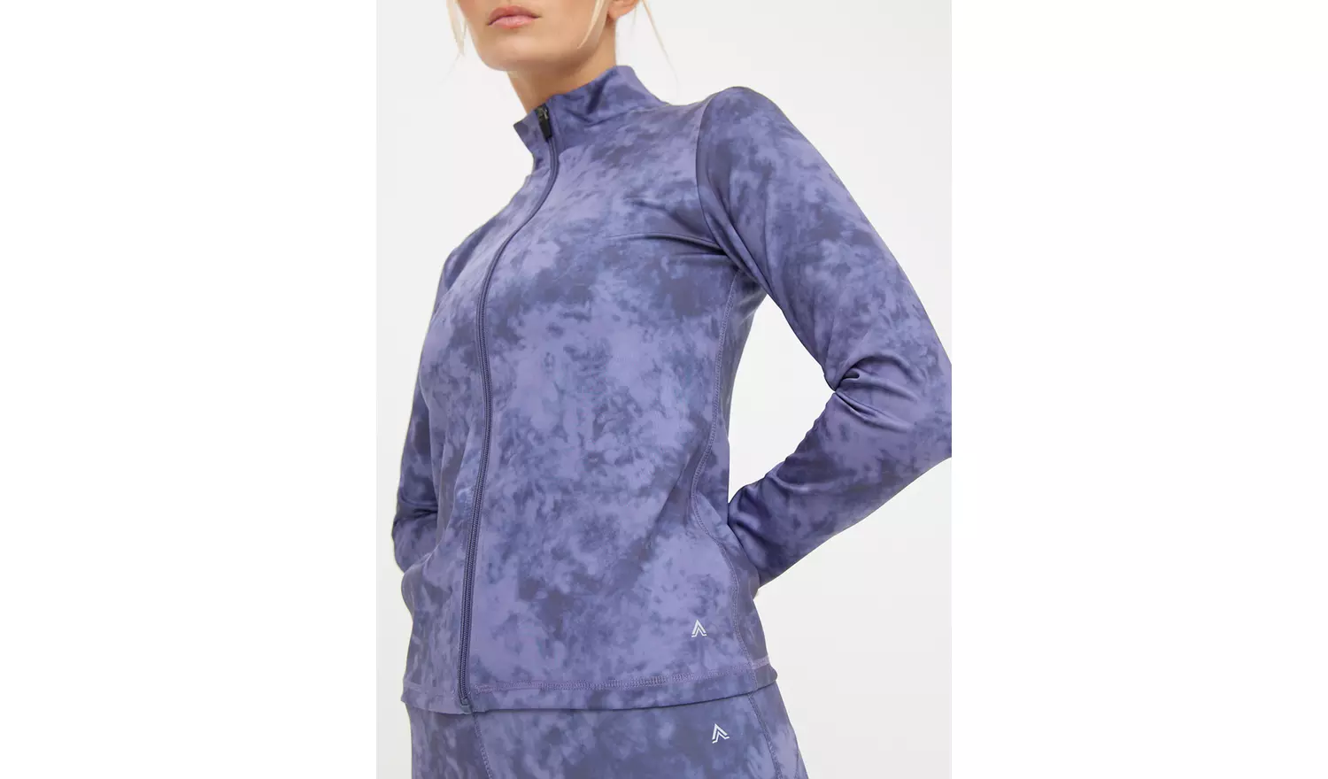 Active Blue Tie Dye Coord Zip-Through XL