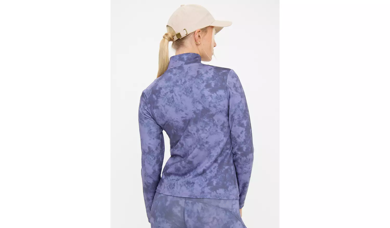 Active Blue Tie Dye Coord Zip-Through XL