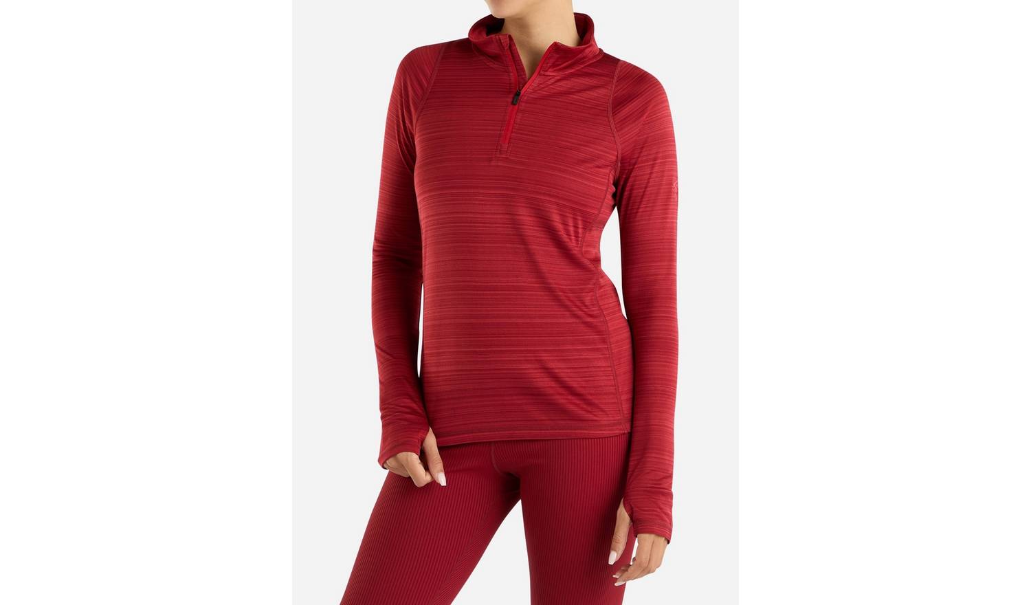 UMBRO Pro Training Half Zip Top Sun Dried Tomato Marl 12