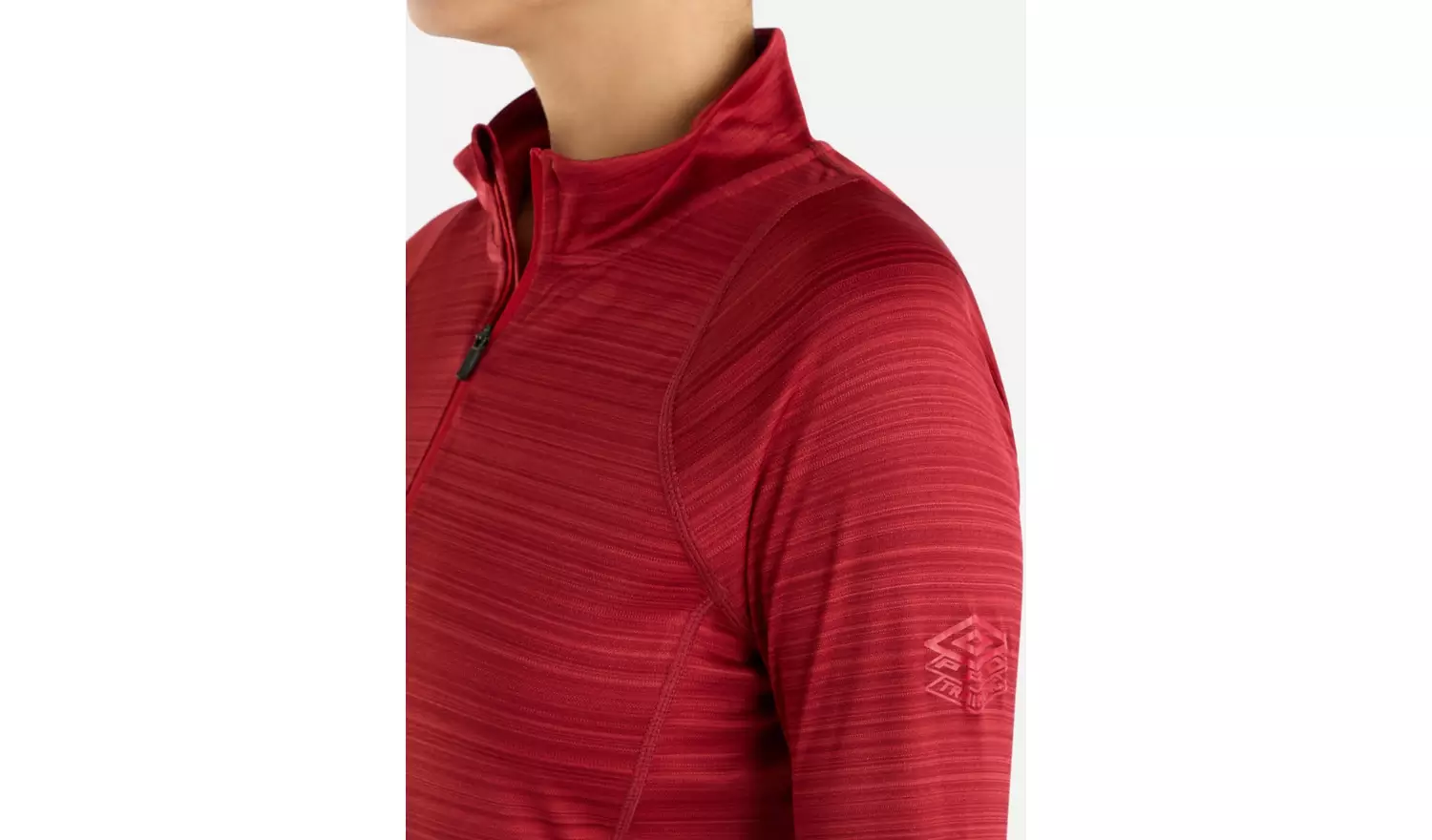 UMBRO Pro Training Half Zip Top Sun Dried Tomato Marl 14