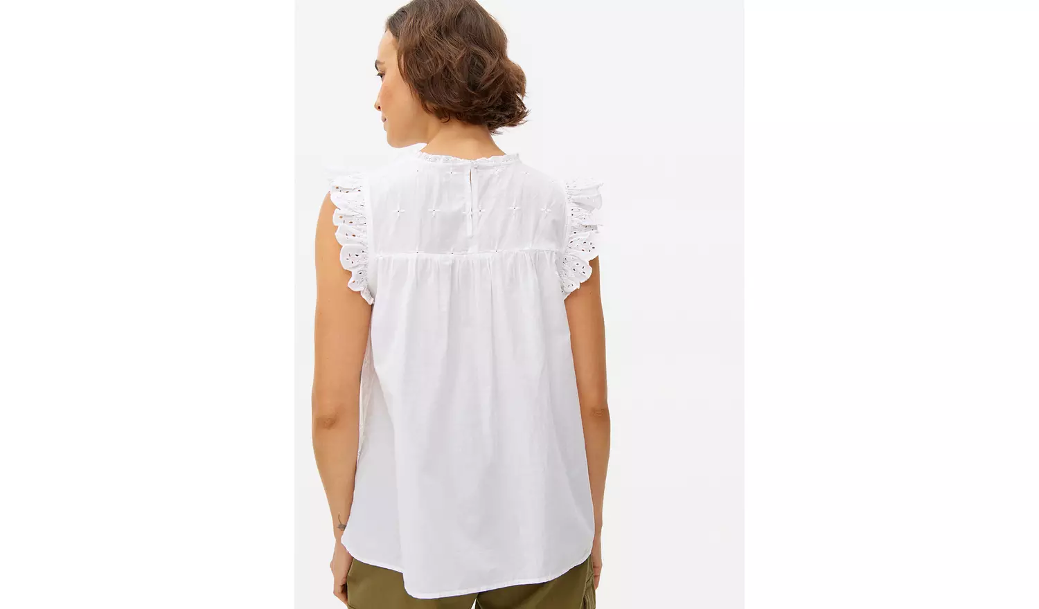 White Broderie Sleeveless Shell Top20