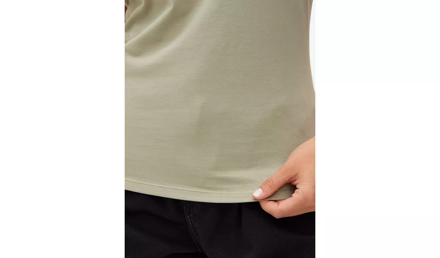 Khaki Boat Neck Regular Tank 26