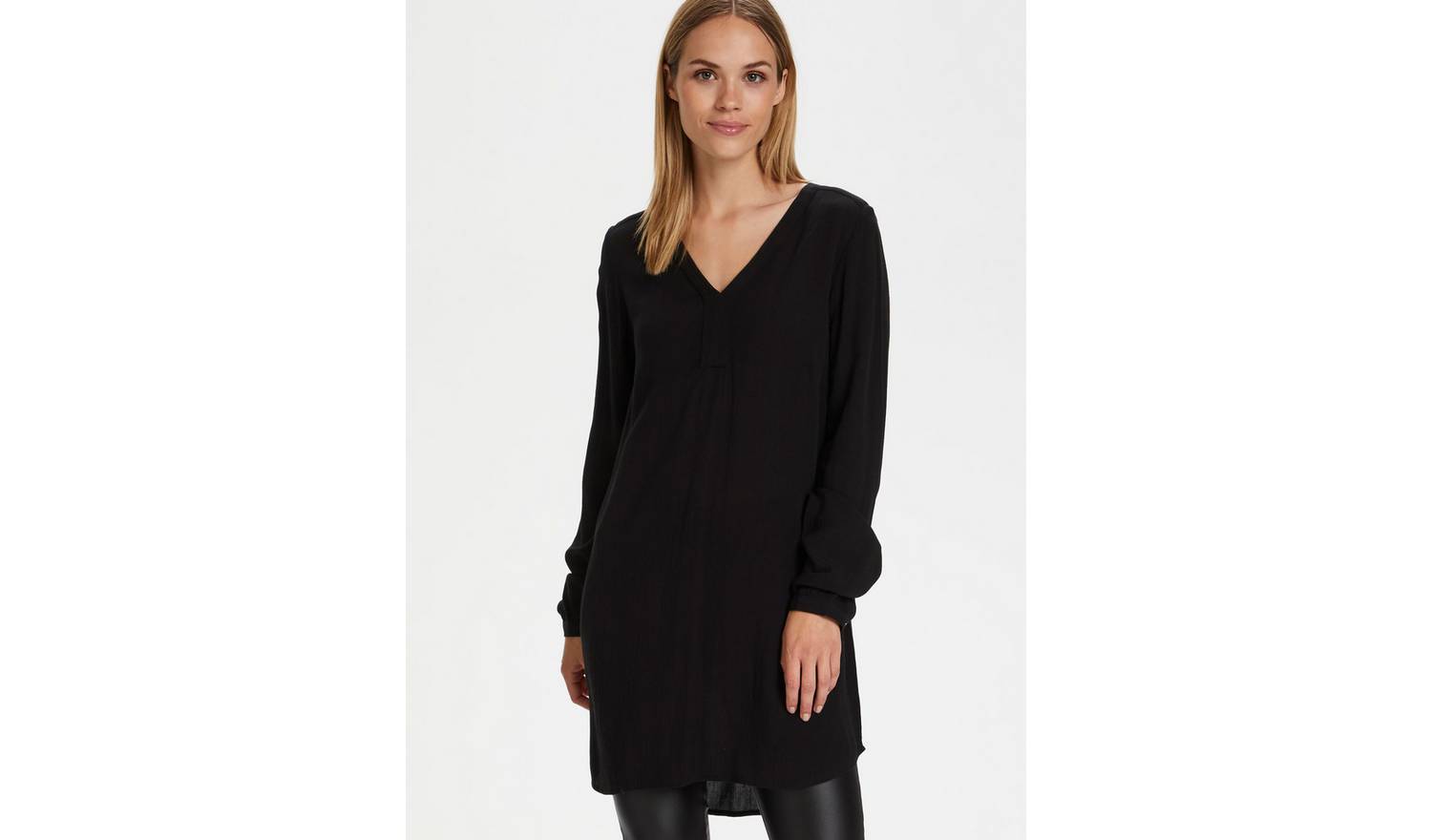KAFFE Amber V Neck Long Sleeve Tunic 10