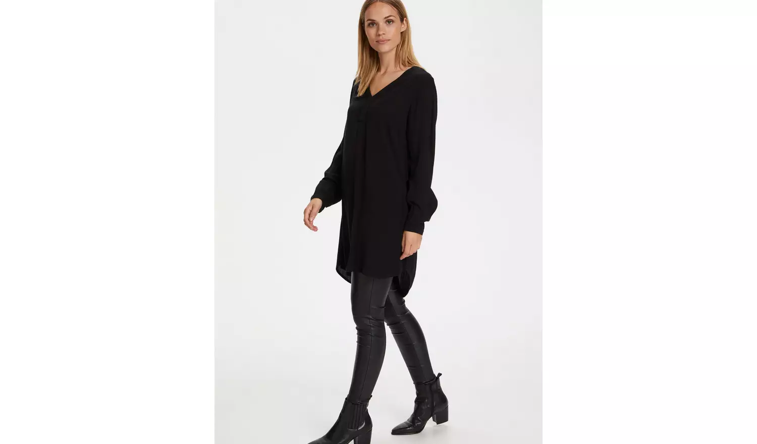 KAFFE Amber V Neck Long Sleeve Tunic 12