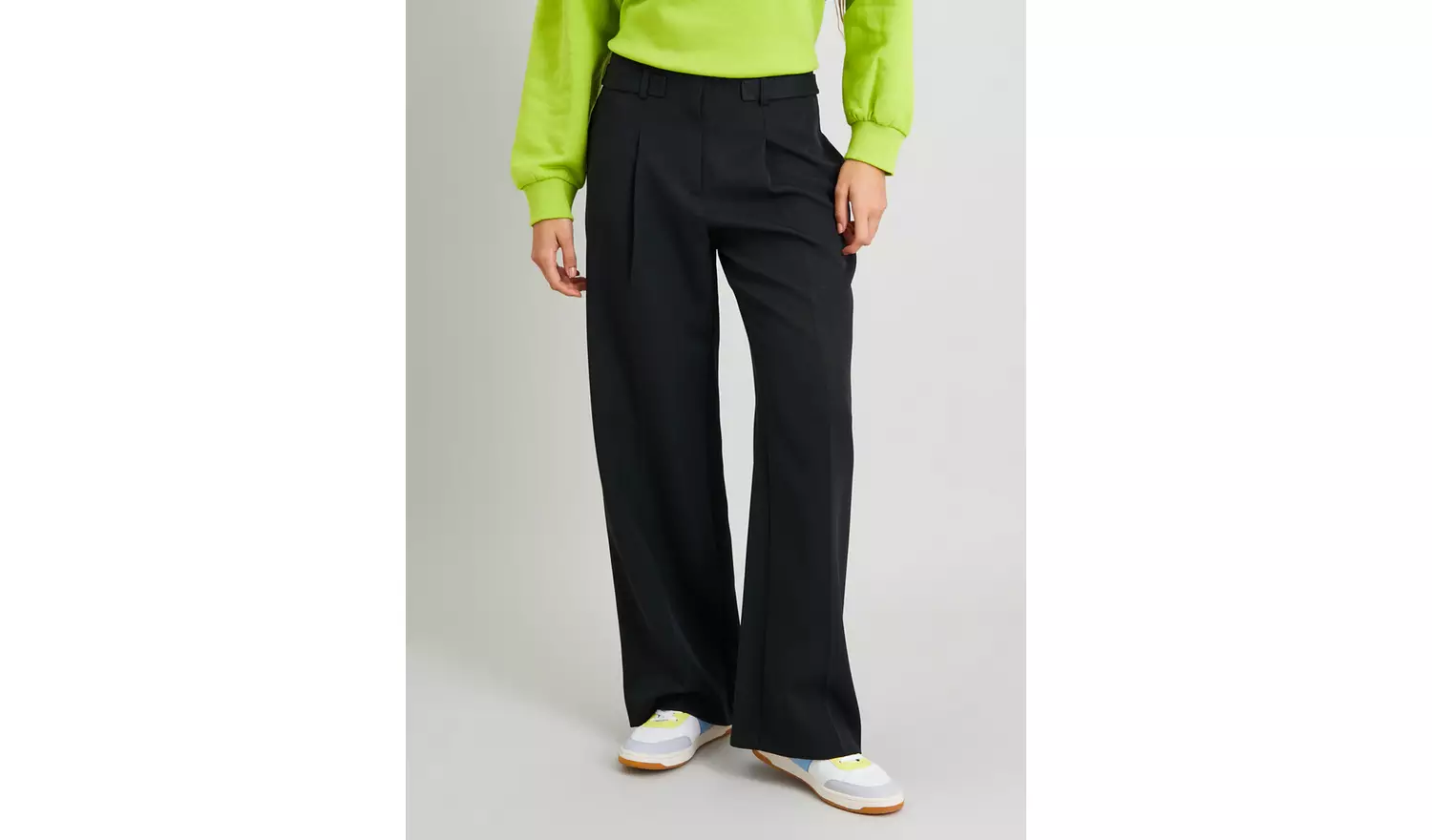 Black Wide Leg Coord Trousers - 10L