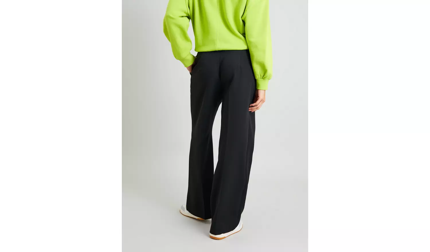 Black Wide Leg Coord Trousers - 16R