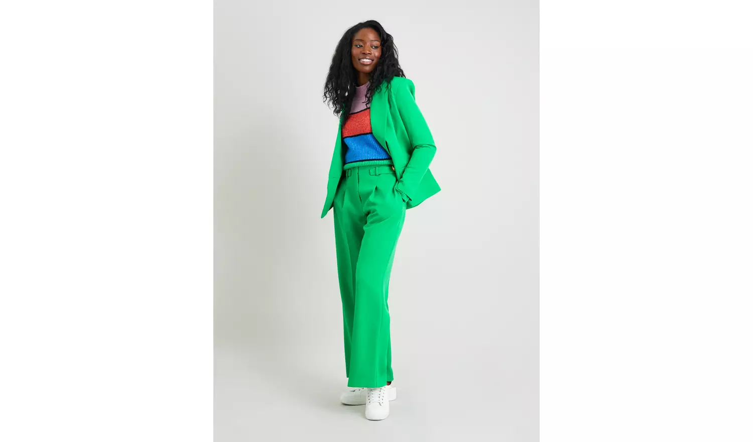 Green Wide Leg Coord Trousers - 16S