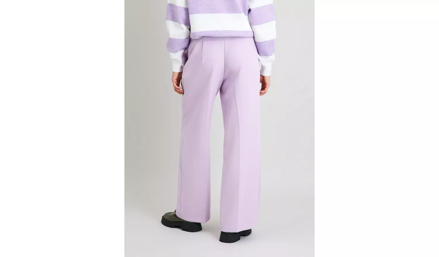 Lilac Wide Leg Coord Trousers - 10R