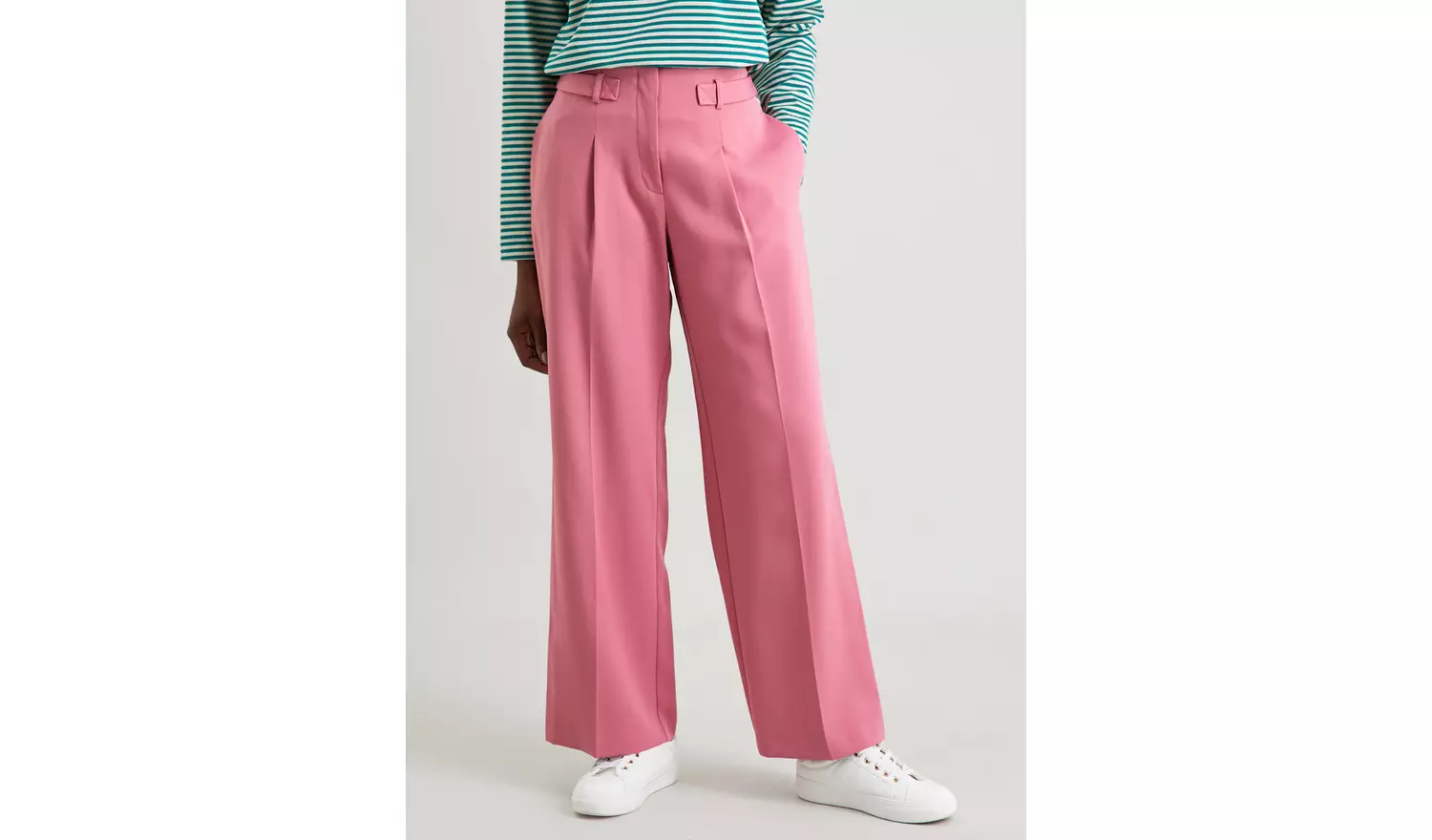 Pink Wide Leg Coord Trousers - 12L