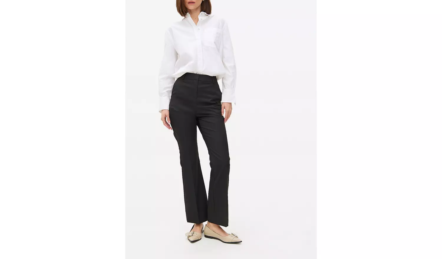 Black Kick Flare Trousers 22S