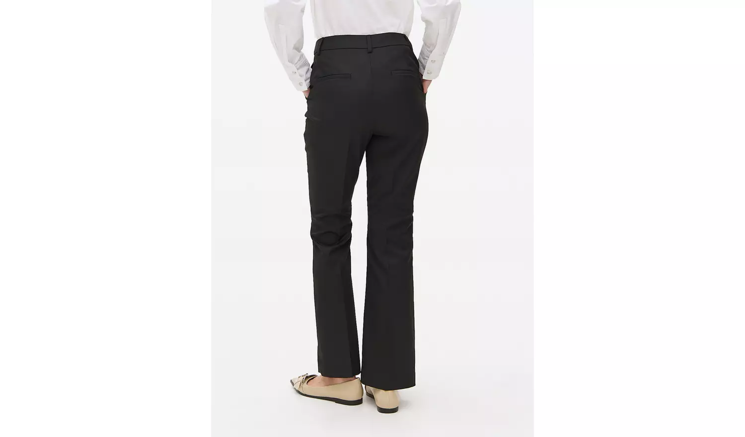 Black Kick Flare Trousers 10L