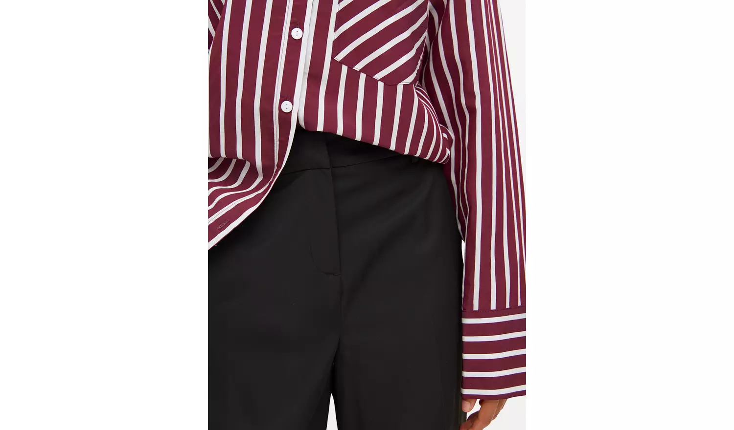 Black Wide Leg Trousers 10S