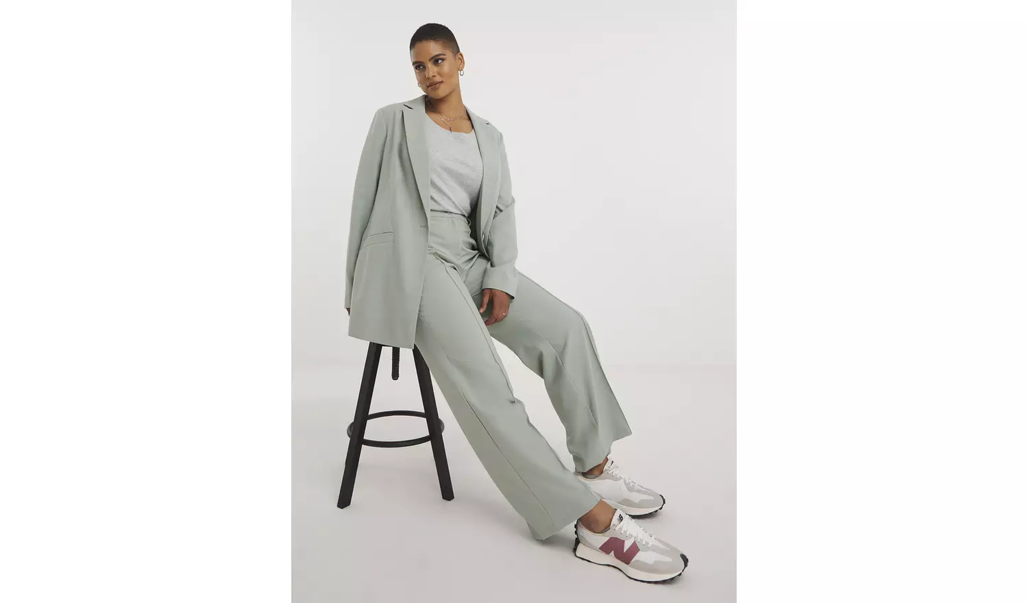 SIMPLY BE Wide Leg Tailored Trousers 22