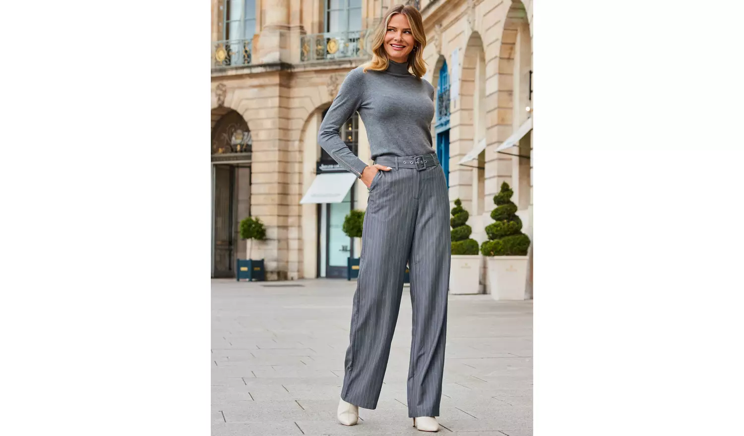 SOSANDAR Pinstripe Trouser 18