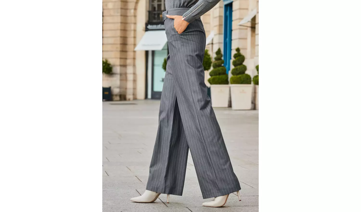SOSANDAR Pinstripe Trouser 10