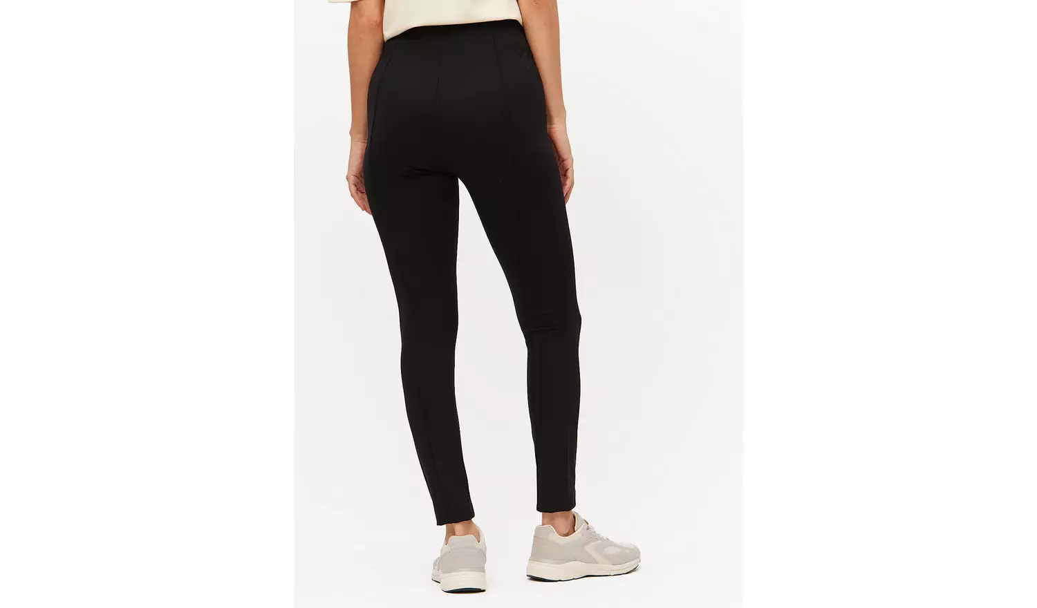Black Ponte Pintuck Leggings 12S