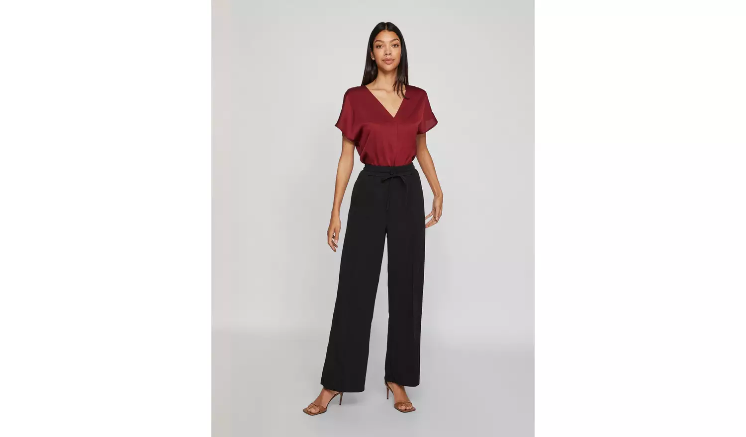 VILA High Waist Wide Pants L