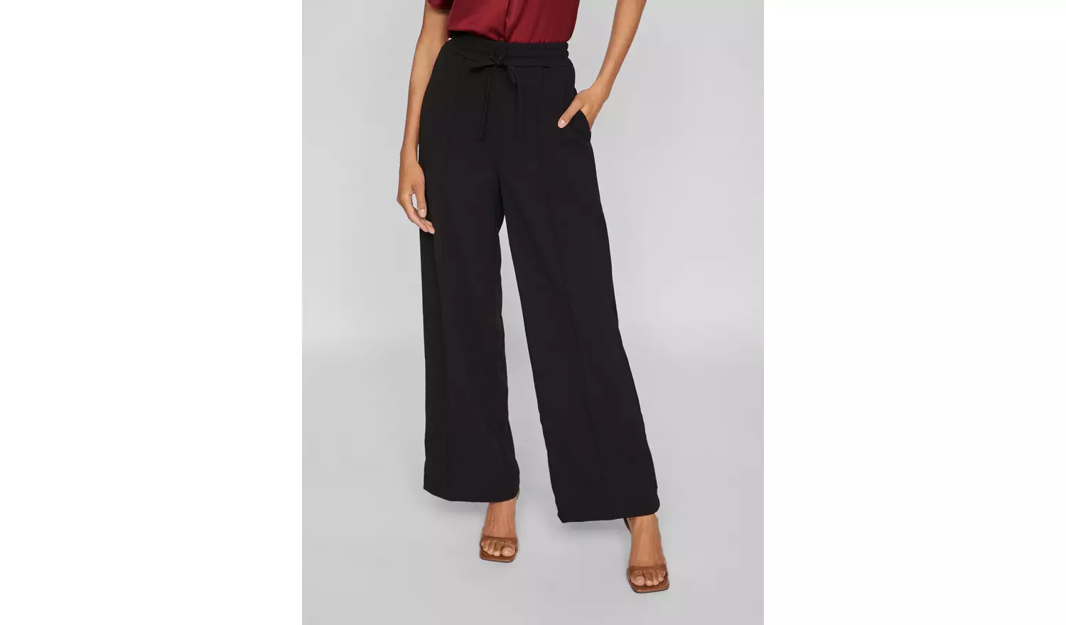 VILA High Waist Wide Pants XXL