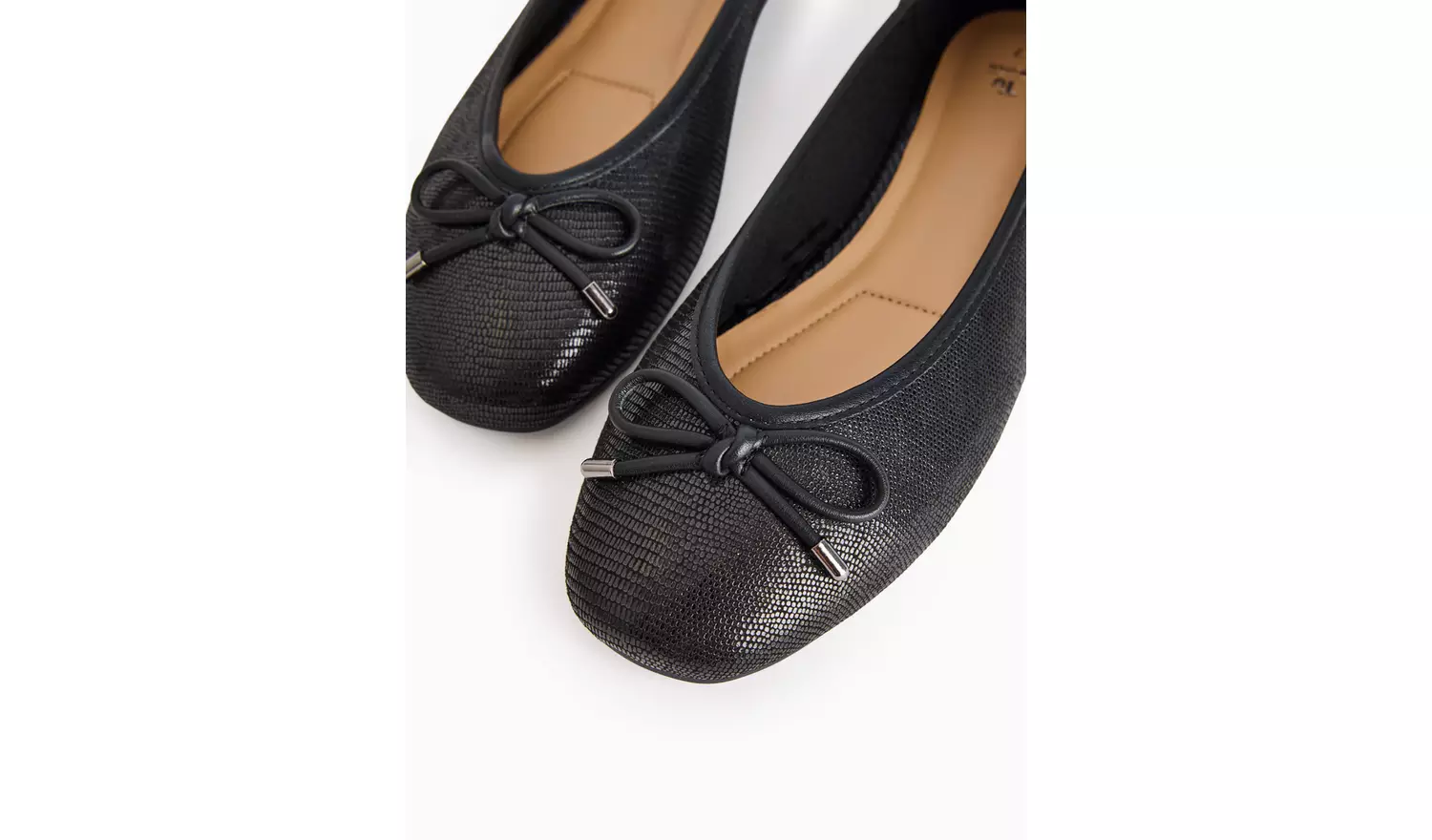 Black Snake Design Ballerina Pumps8