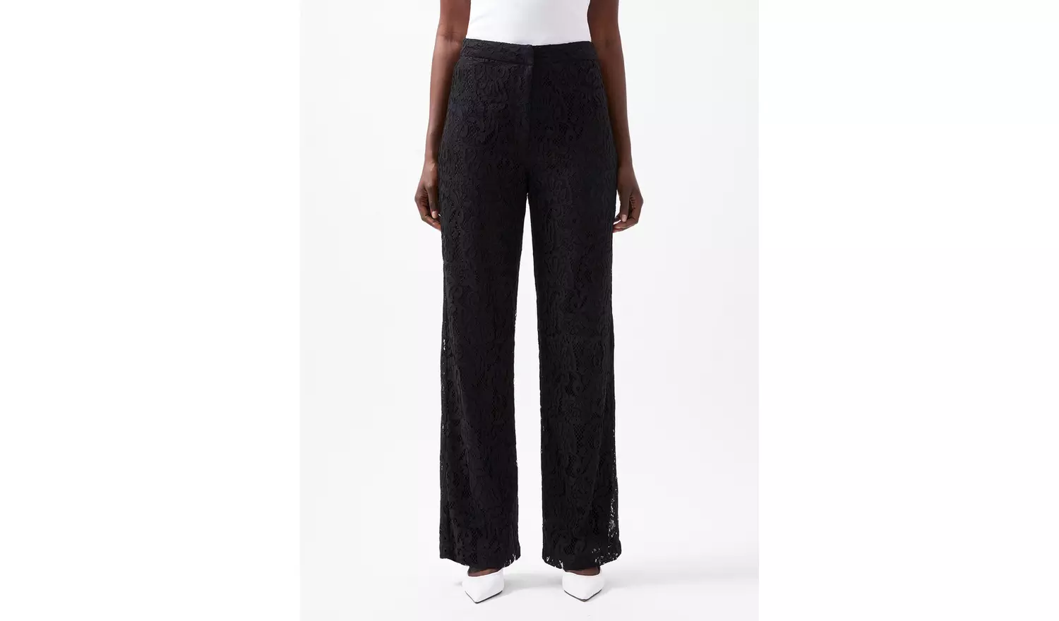 FRENCH CONNECTION Asura Lace Flared Trouser 8