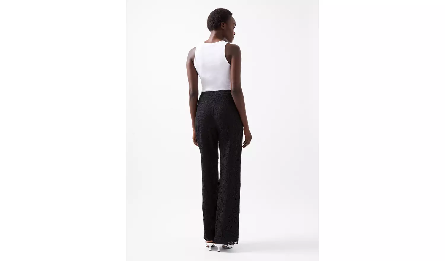 FRENCH CONNECTION Asura Lace Flared Trouser 6