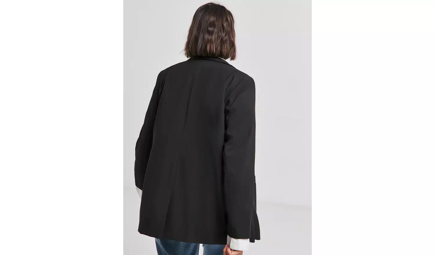 SIMPLY BE Black Edge To Edge Chuck On Blazer 12
