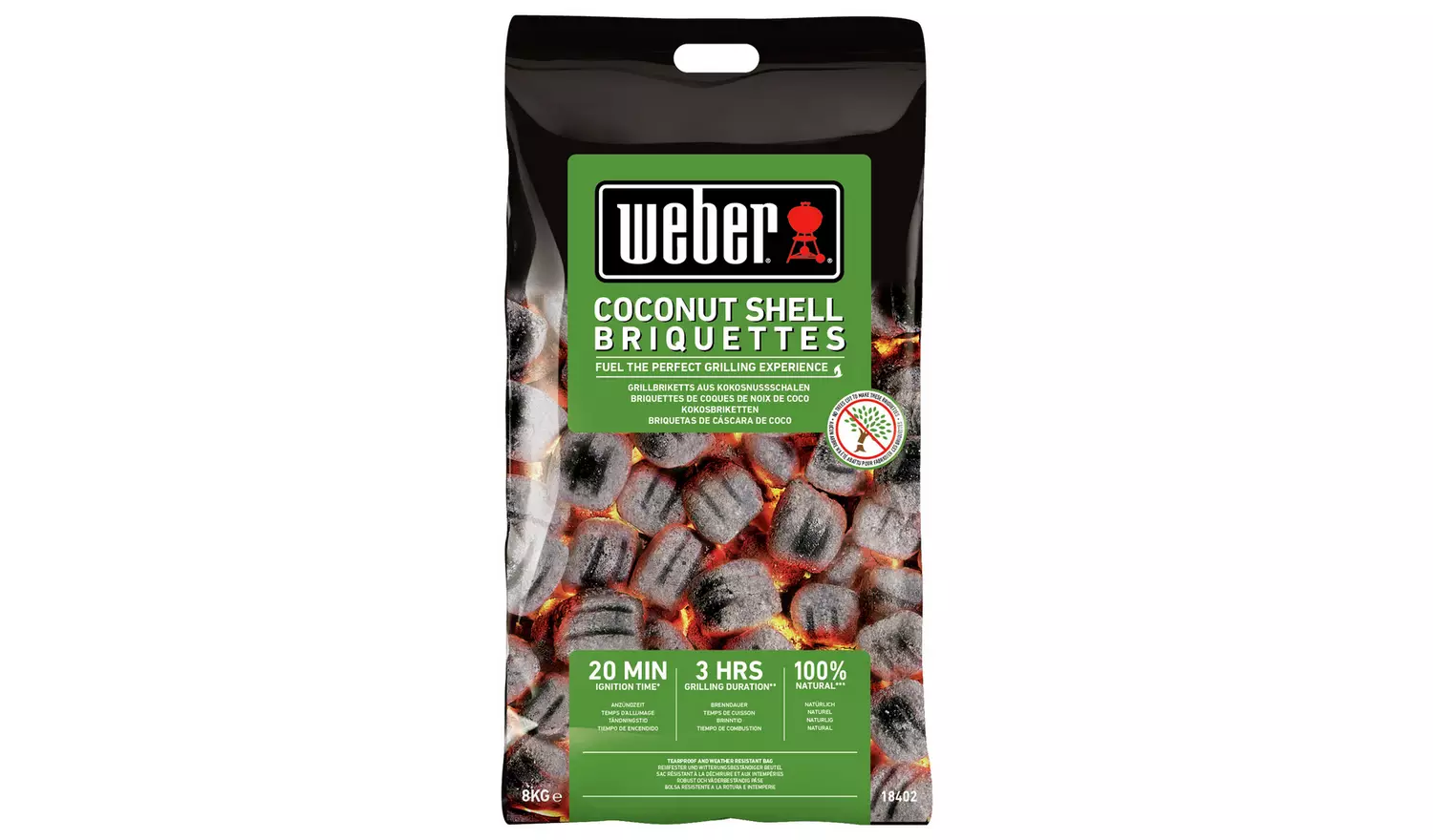 Weber Coconut Briquettes - 8KG