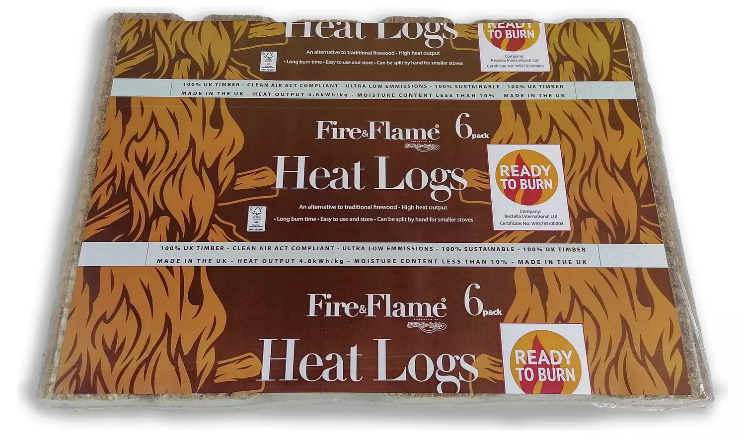 Fire And Flame 6pk Heat Logs